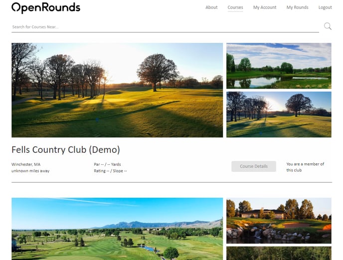 Courses Screen