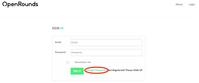 Forgot Password