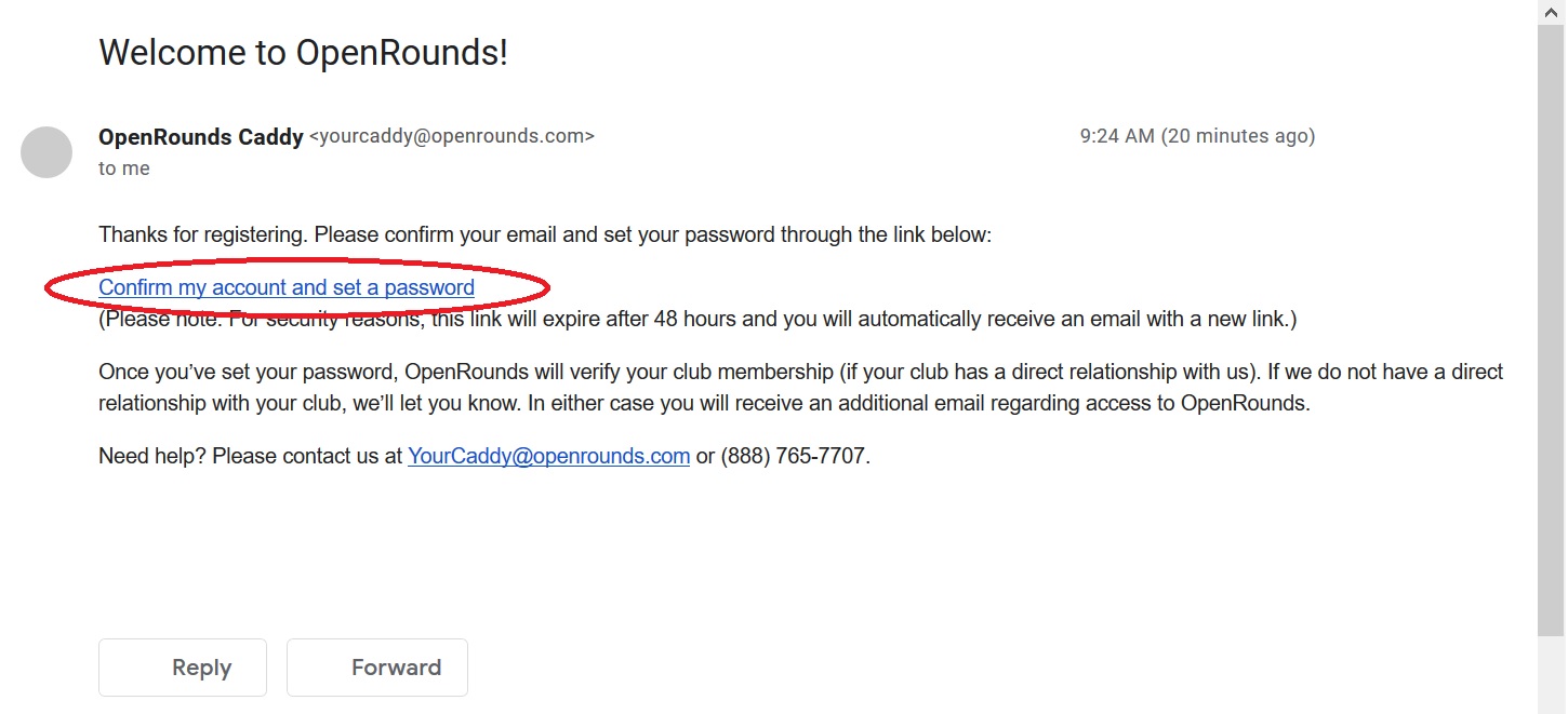 Set password