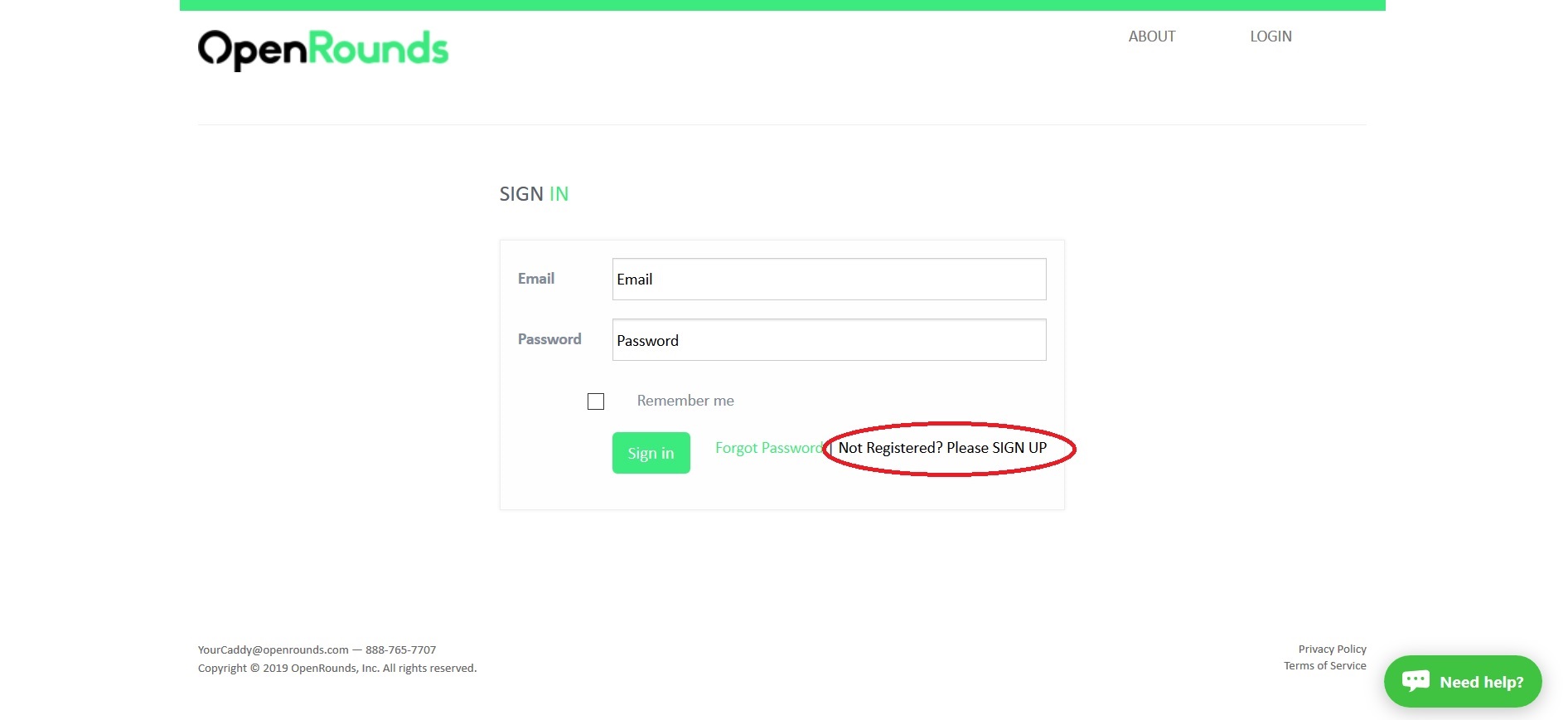 Sign UP